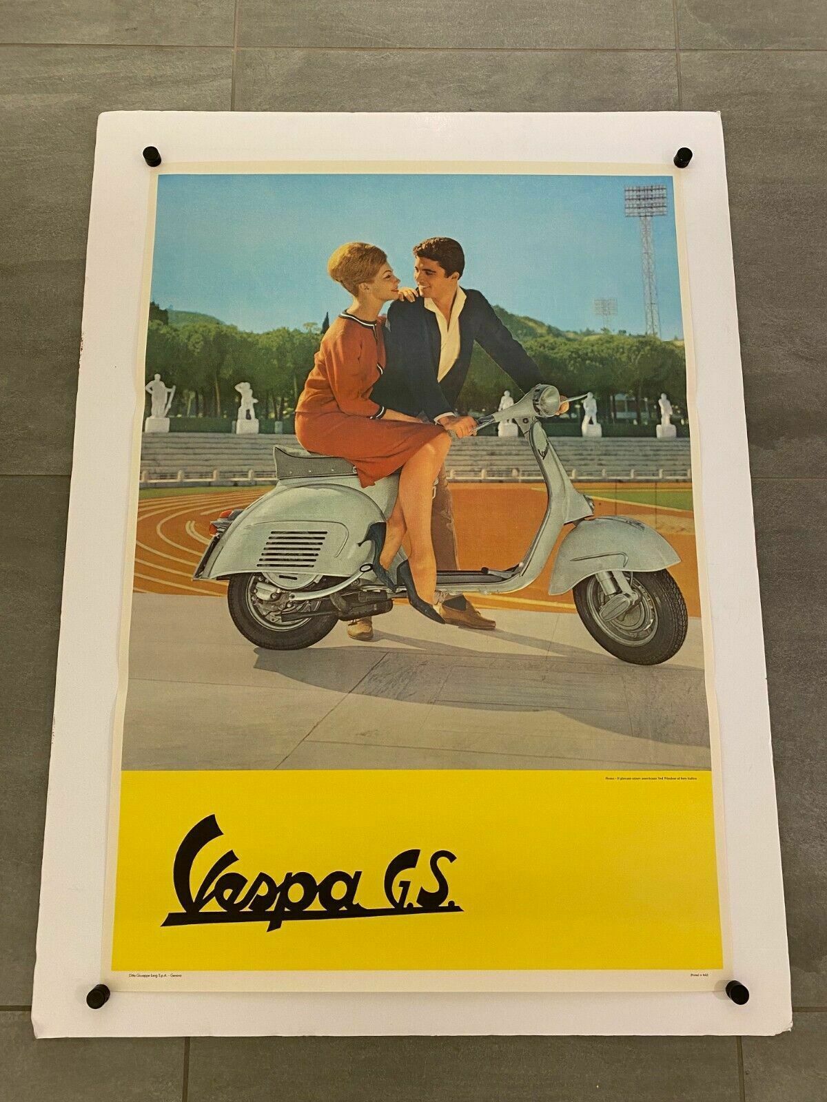 Anonymous, C.A. 1970s   Vespa Gs Original Vintage Poster Cm 99 X 69 photo Art