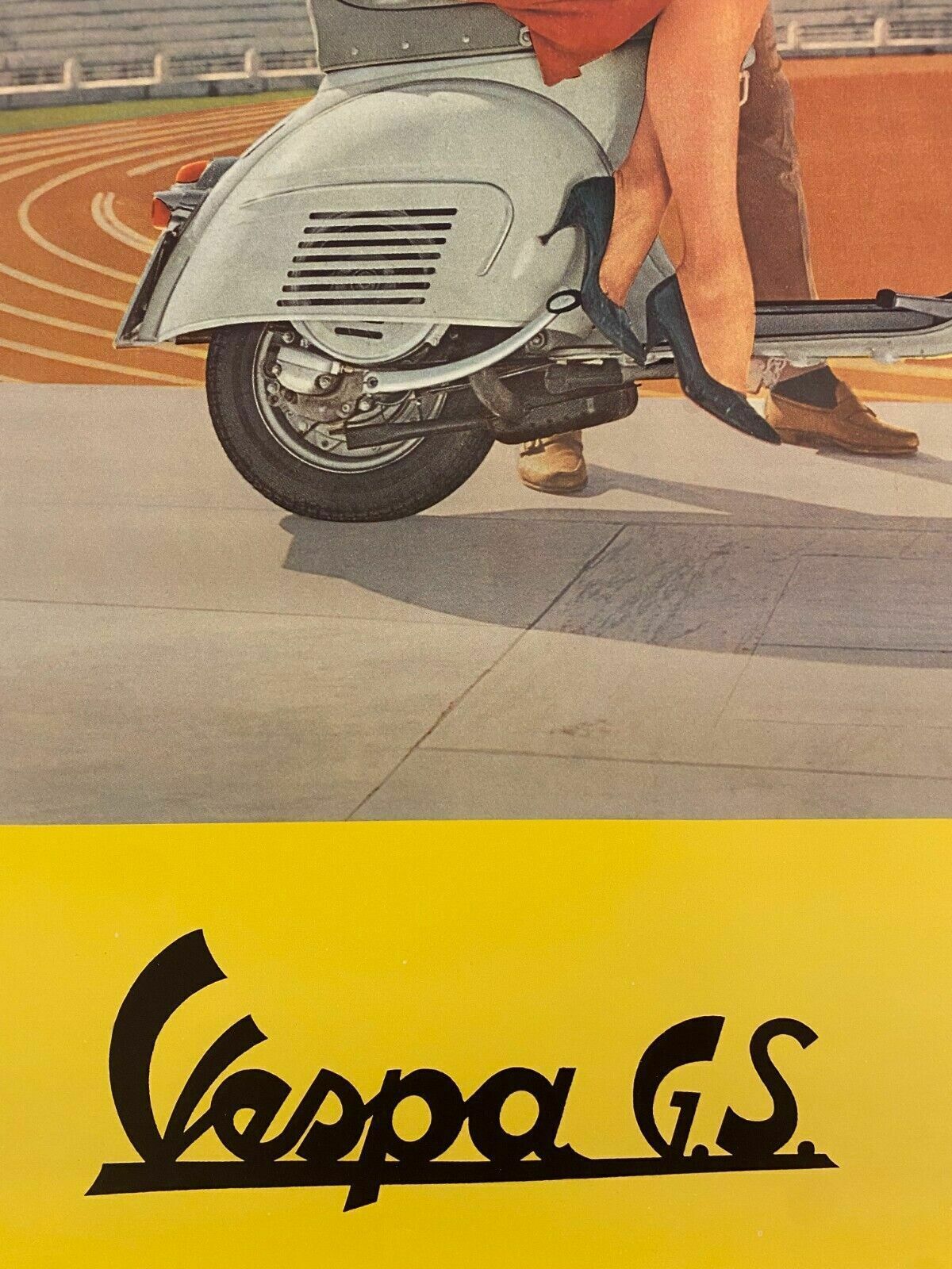 photo vinterior Anonymous, C.A. 1970s   Vespa Gs Original Vintage Poster Cm 99 X 69