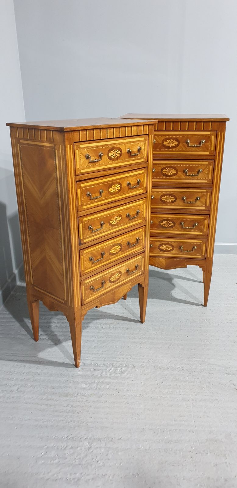 Super Pair Inlaid Chests Of Drawers photo vinterior