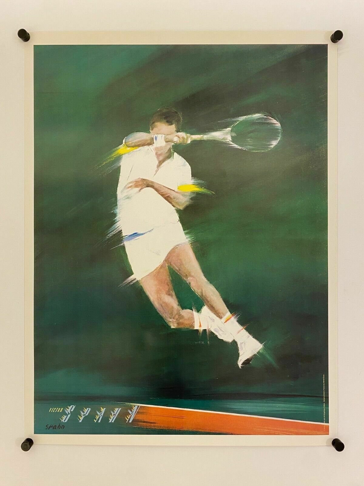 Victor Spahn, 1986   Untitled (Tennis)   Advertising Vintage Poster photo furniture