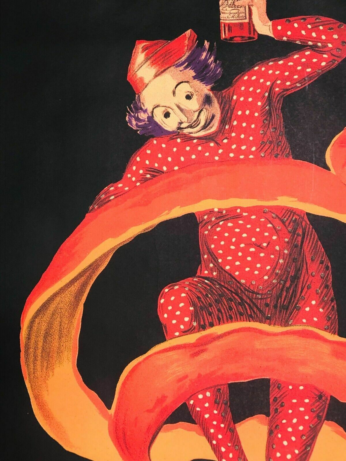 Leonetto Cappiello, 1950s   Spiritello Campari   Original Affiche Cm 140 X 100 photo Art