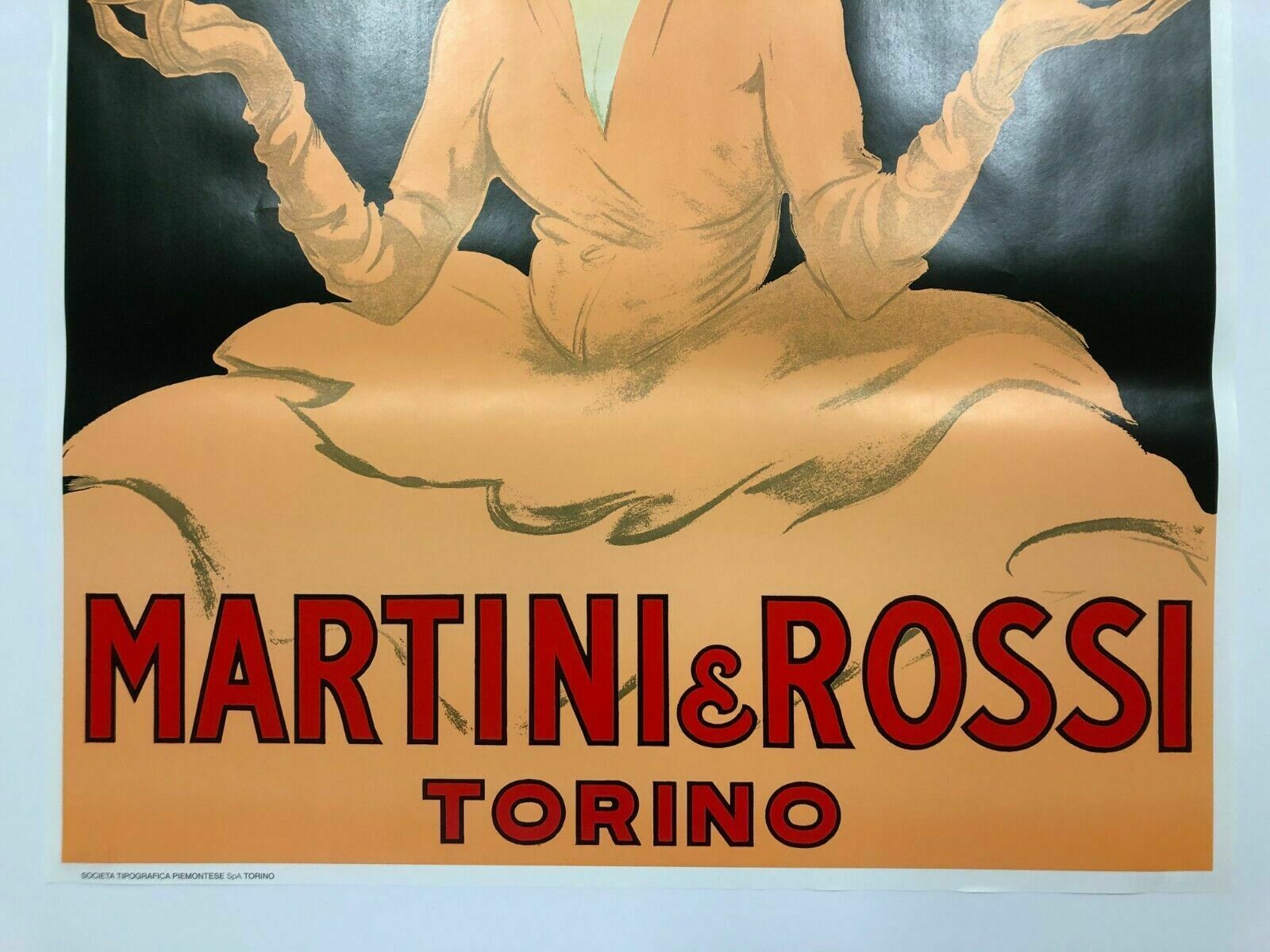 Marcello Dudovich, C.A. 1980   "Vermouth Bianco" Martini   Original Vintage Affiche photo Art