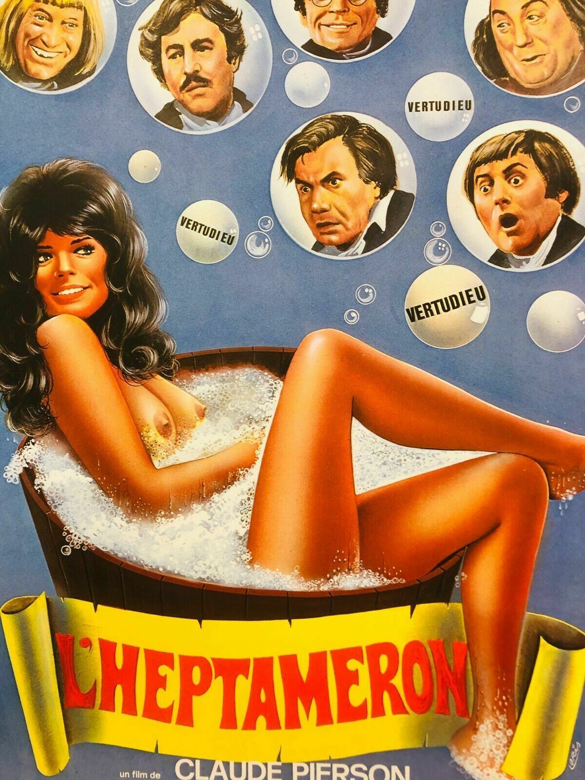 Kalafat Loris, 1974   L'heptameron   Erotic Vintage Affiche Linen On Canvas photo for sale