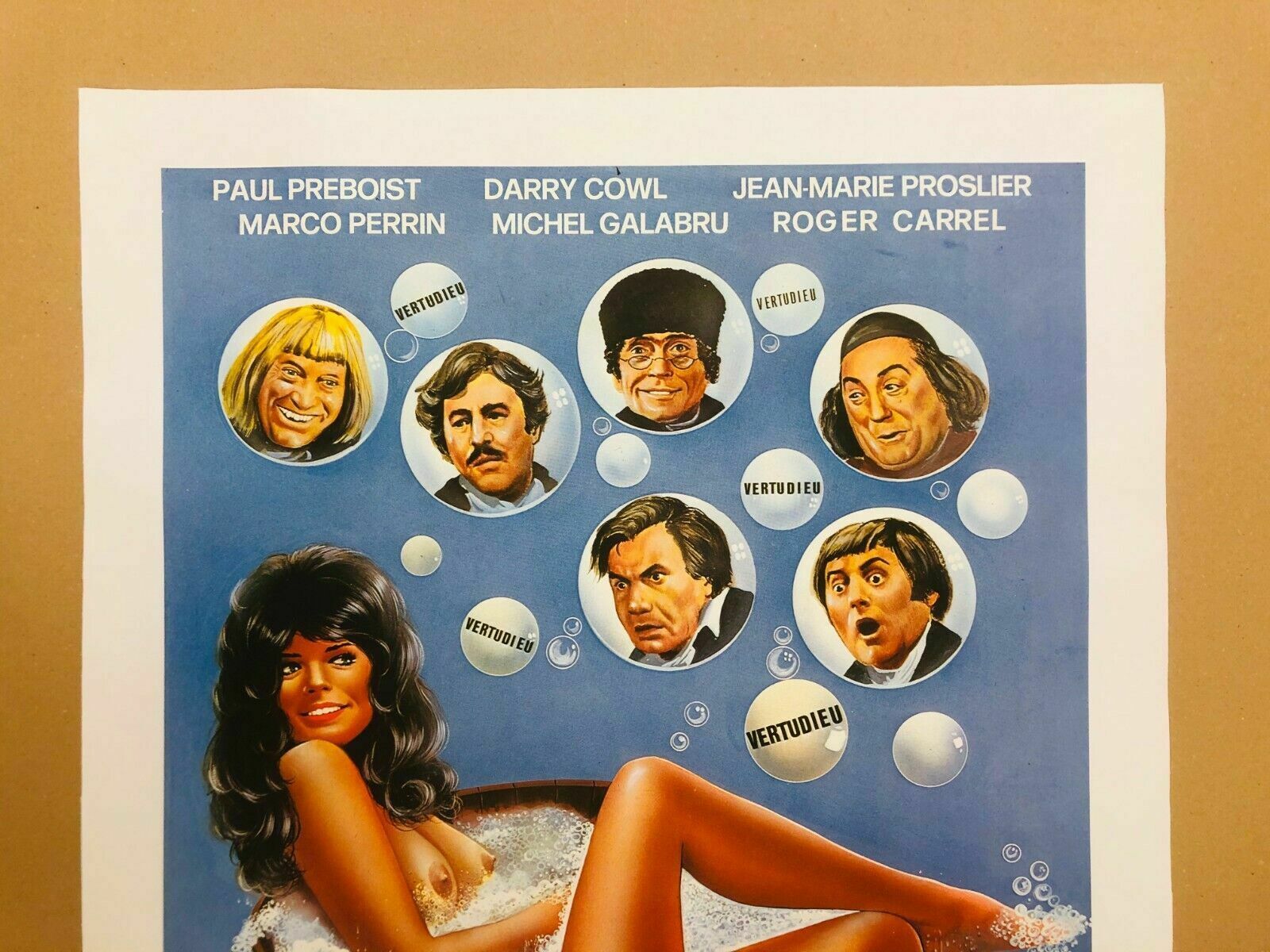 photo furniture Kalafat Loris, 1974   L'heptameron   Erotic Vintage Affiche Linen On Canvas