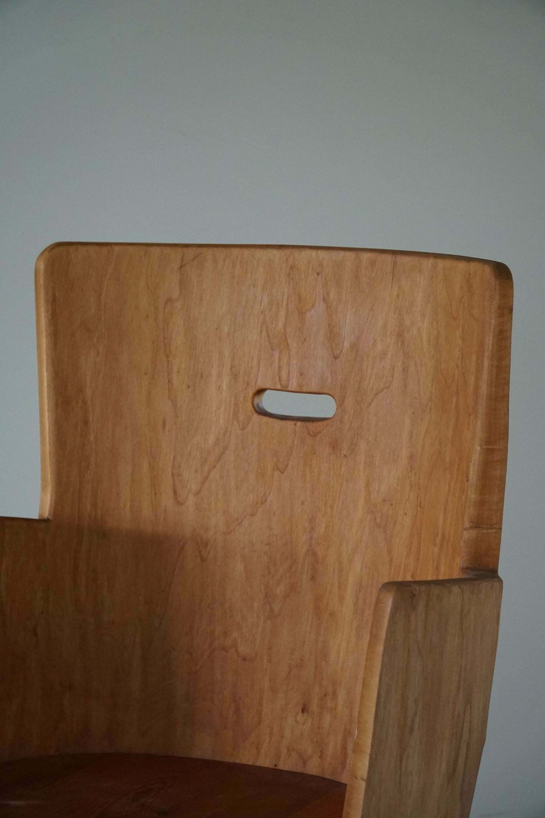 Mid Century Sculptural Carved Brutalist Stump Chair In Solid Pine, Swedish, 1960 photo for sale