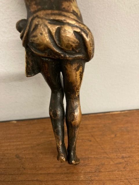 photo buy Ancient Christ Sculpture In Bronze From The 17th Century