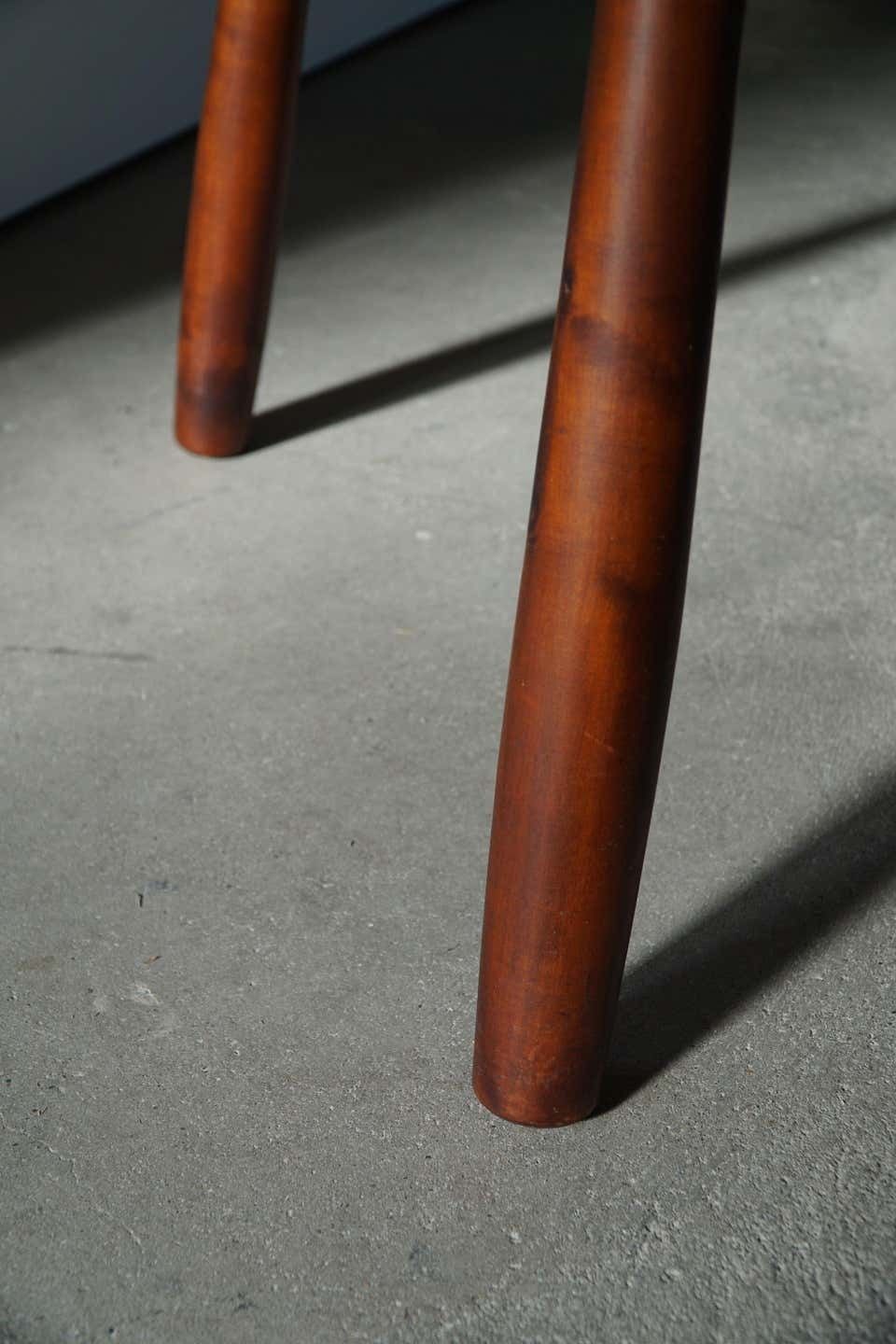 photo buy Scandinavian Modern, Table In Beech With Club Legs, Arnold Madsen, Made In 1940s