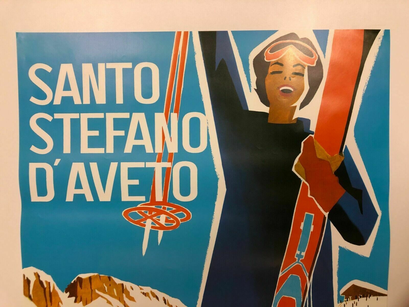 Mario Puppo Ca 1970  Santo Stefano D'aveto  Advertising Affiche photo vinterior