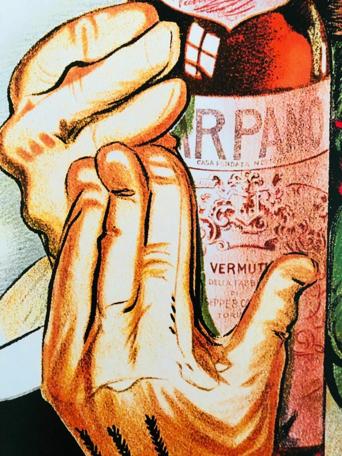 photo for sale Achille Luciano Mauzan 1972  Vermouth Carpano Original Vintage Poster Printed In Offset Lithography