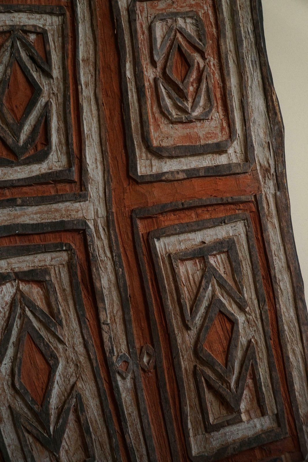 Oceanic Vintage Shield, Tribal Wall Art, Papua New Guinea, Late 19th Century photo for sale