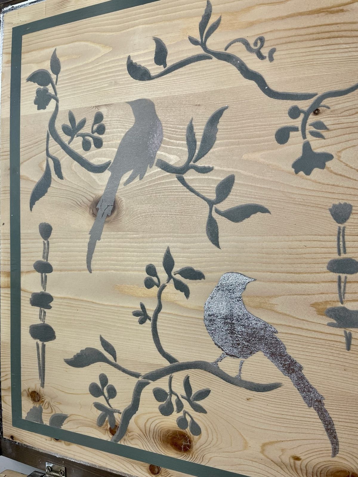 Hand Painted Pine Blanket Box photo 200.0