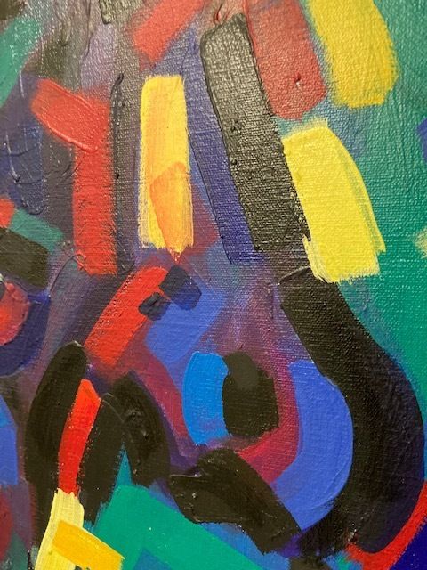 Unique Contemporary Art Painting "Pegasus" From The 80s, photo vinterior