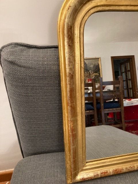 Antique Gilded Mirror From The 19th Century France, photo for sale