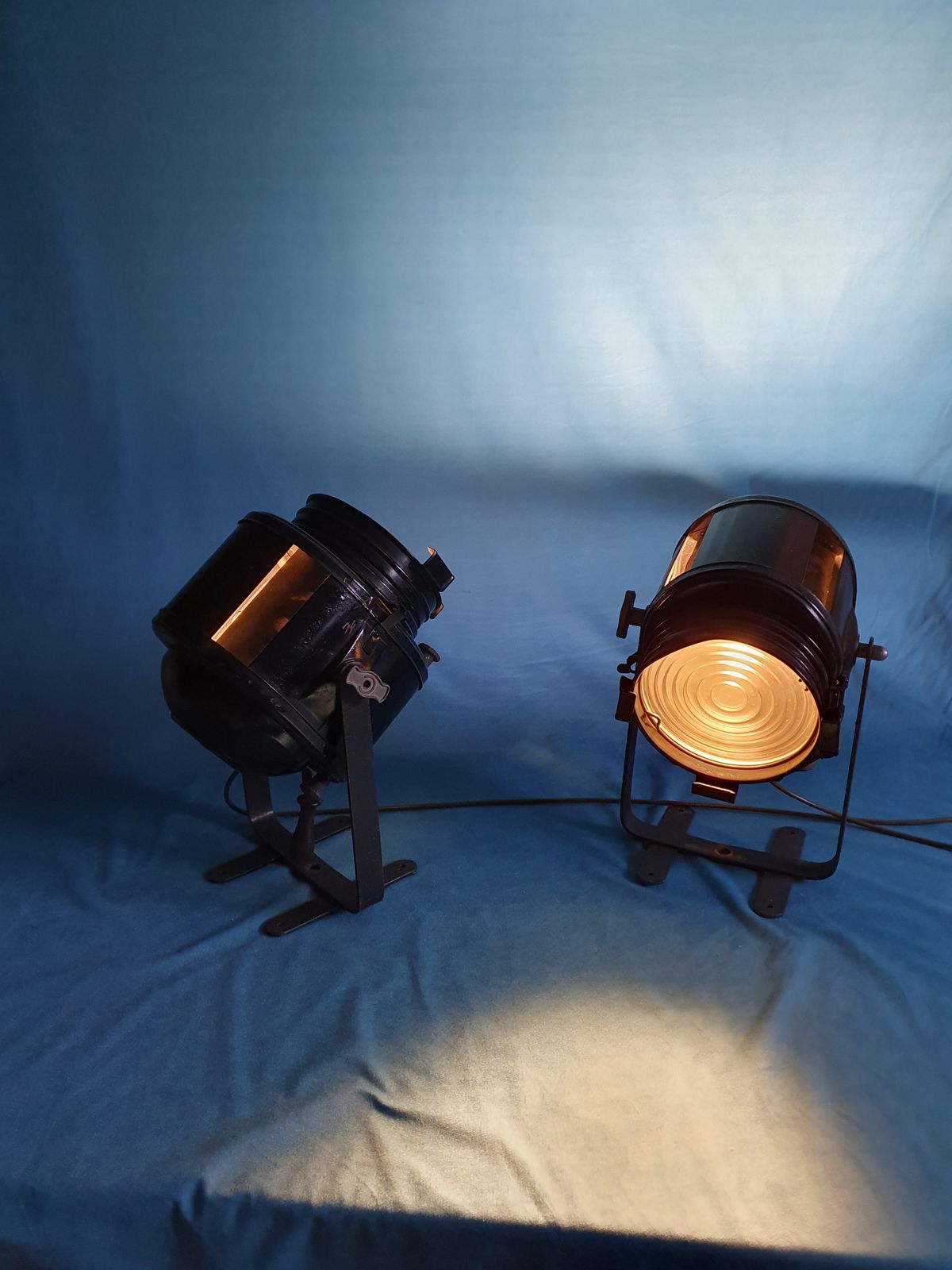 Pair Of Early 20th Century French Theatre Spotlights