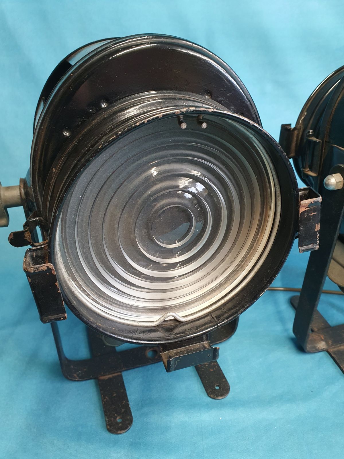 Pair Of Early 20th Century French Theatre Spotlights photo furniture