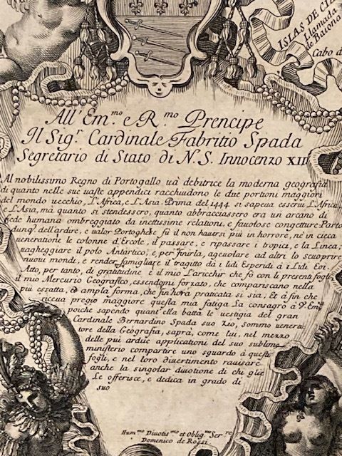 Old Engraved Map Of The Kingdom Of Portugal January 1, 1692 Meas photo vintage