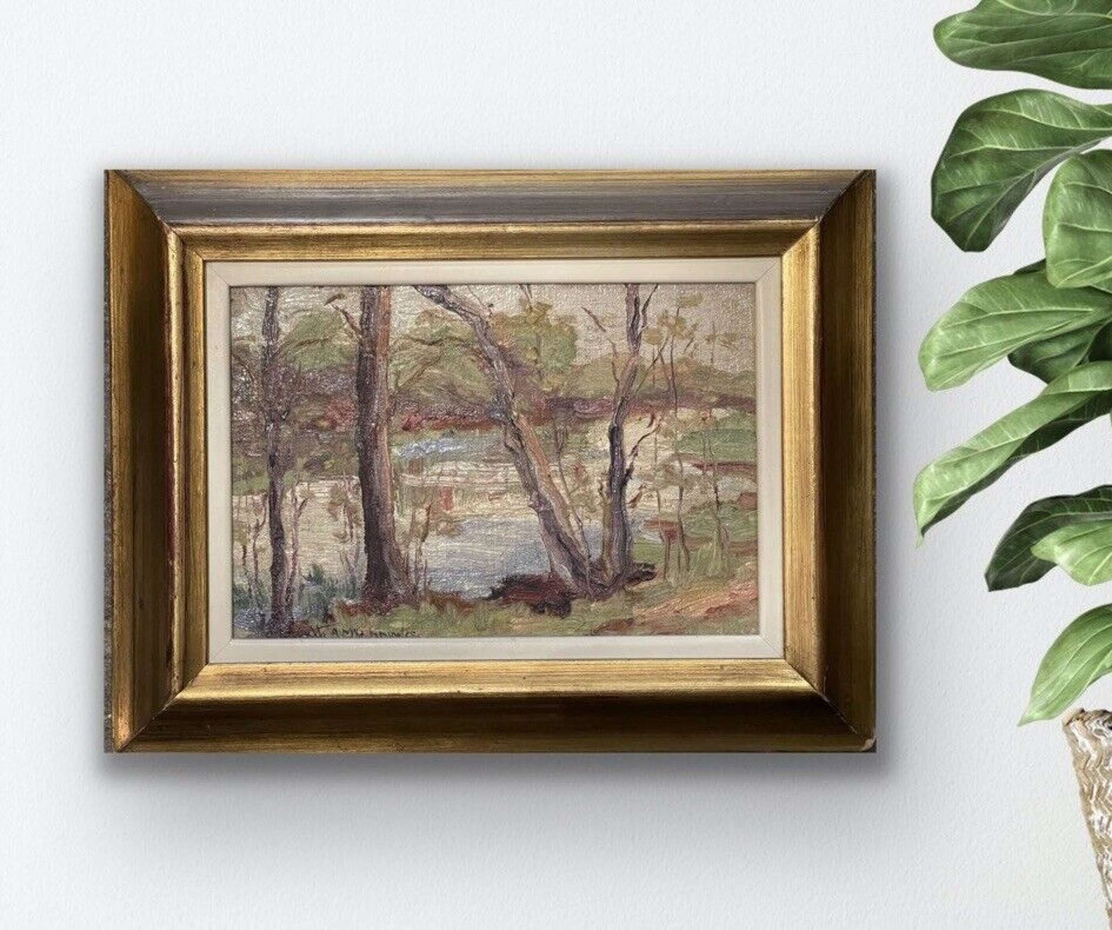 A Landscape Oil Painting By Elizabeth Mcgillivray Knowles. photo Art