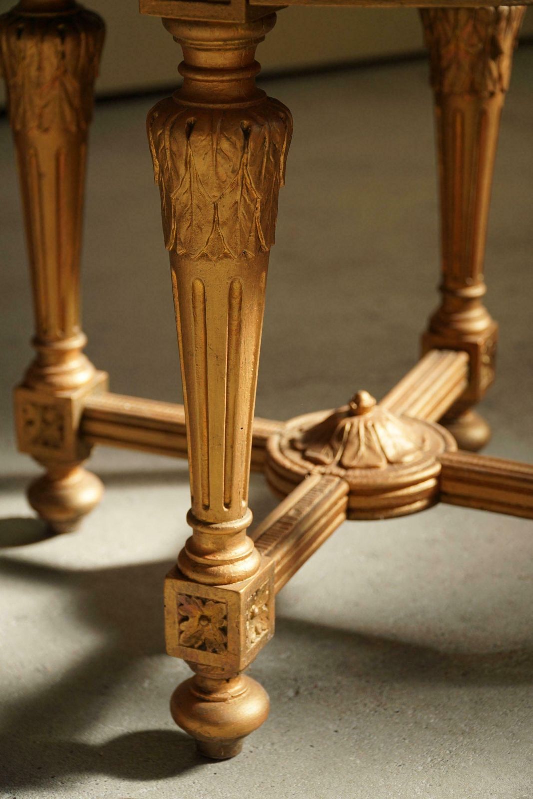 Furniture Gustavian Antique, Round Stool, Swedish Cabinetmaker, Late 18th Century photo
