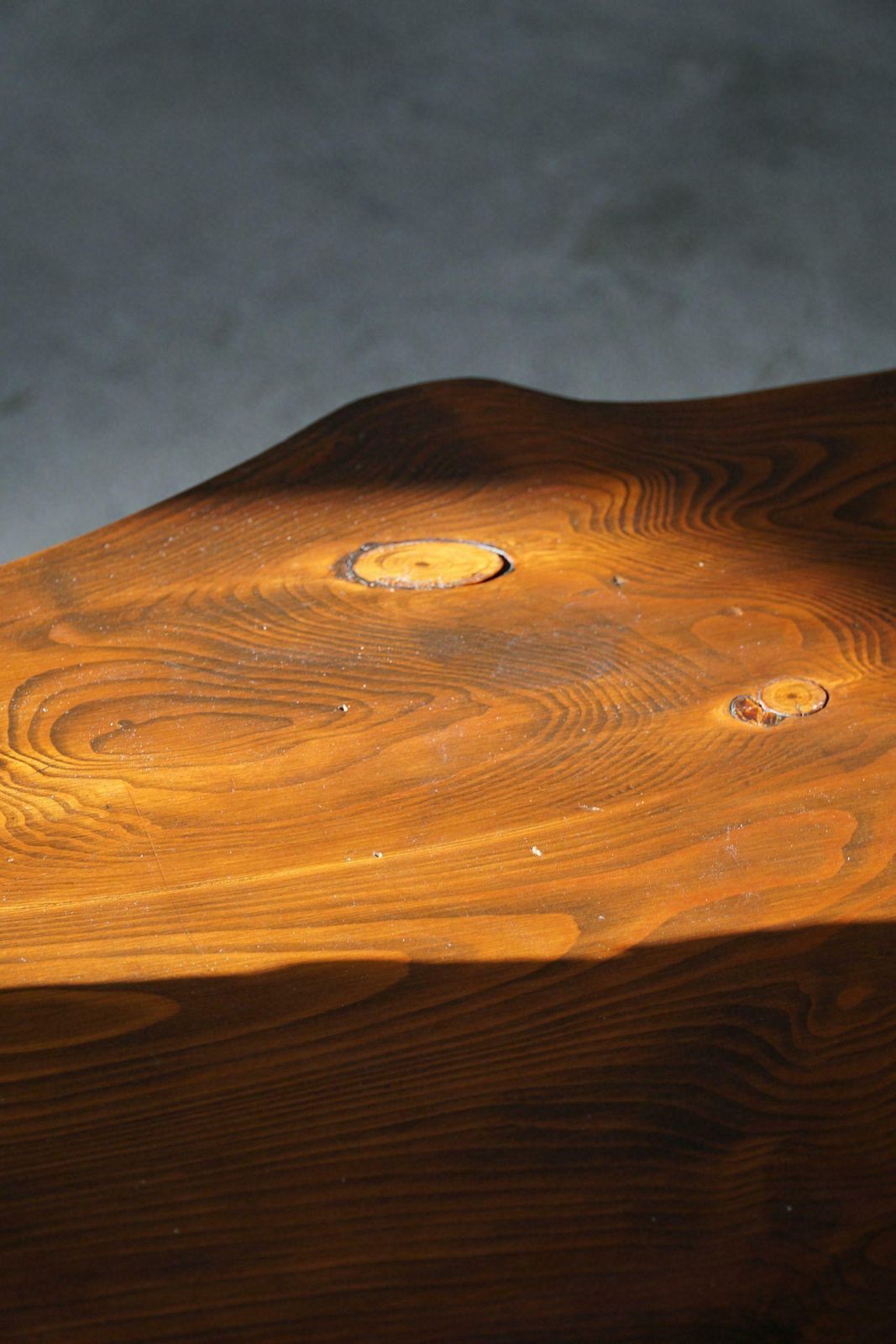 Mid Century Organic Wooden Scandinavian Wabi Sabi Coffee Table, Made In 1960s photo vinterior