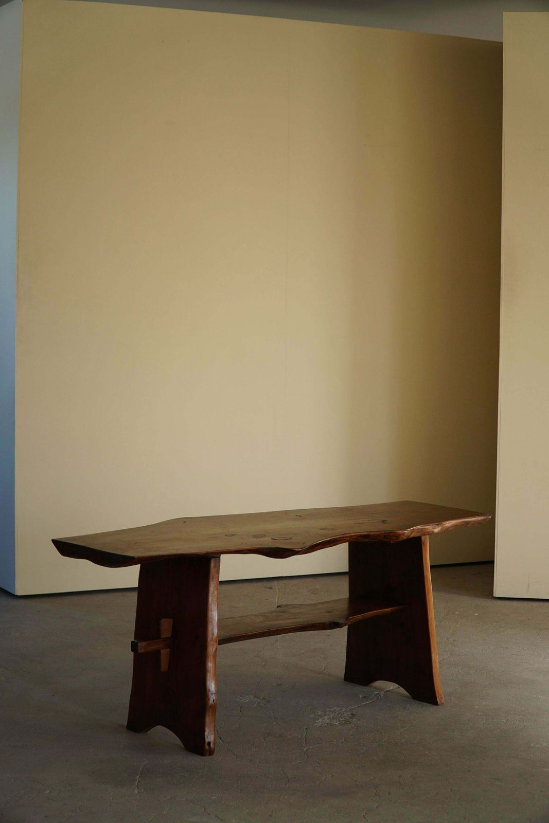 2753.0 Mid Century Organic Wooden Scandinavian Wabi Sabi Coffee Table, Made In 1960s photo