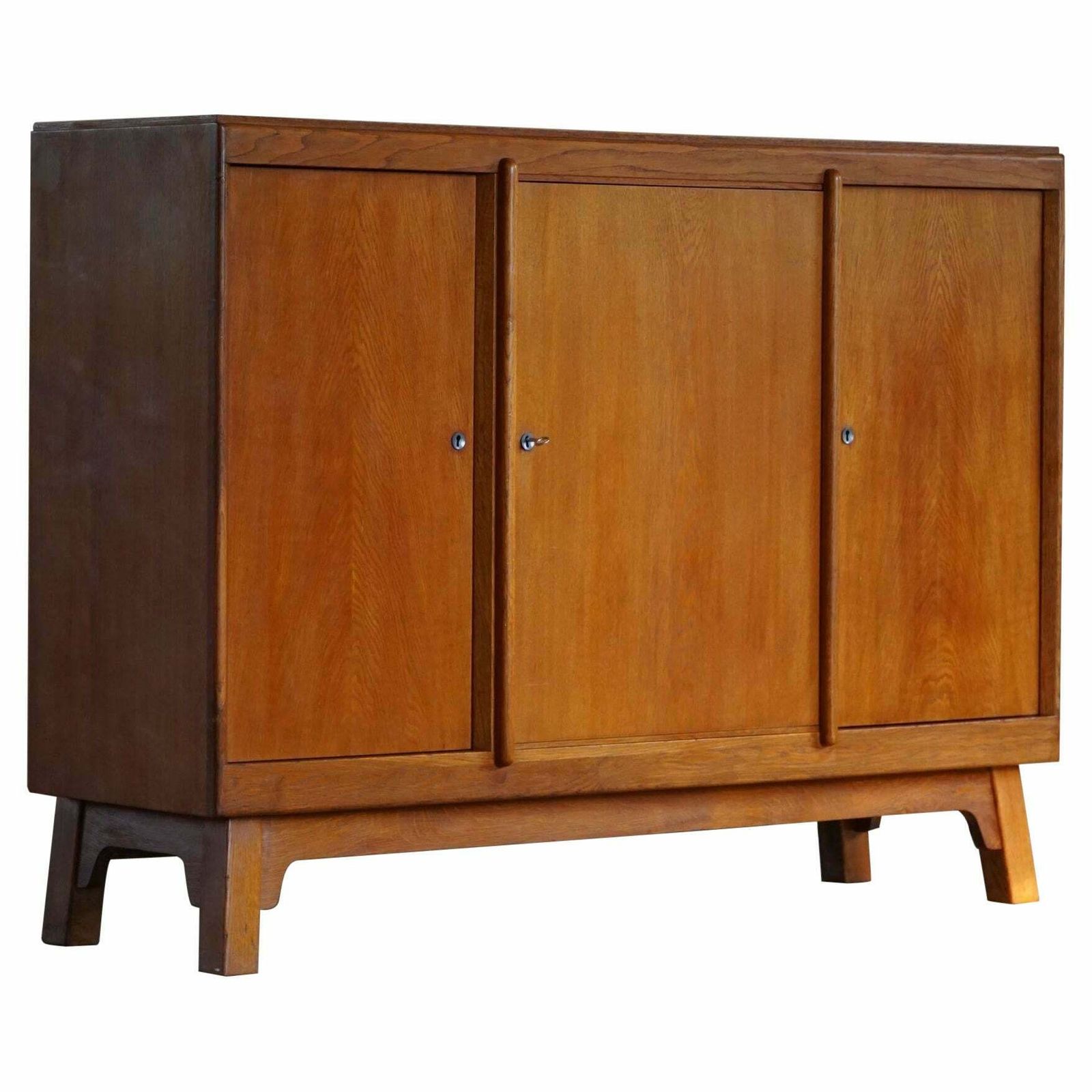 Mid Century Cabinet / Sideboard In Teak & Oak, Danish Cabinetmaker, 1960s