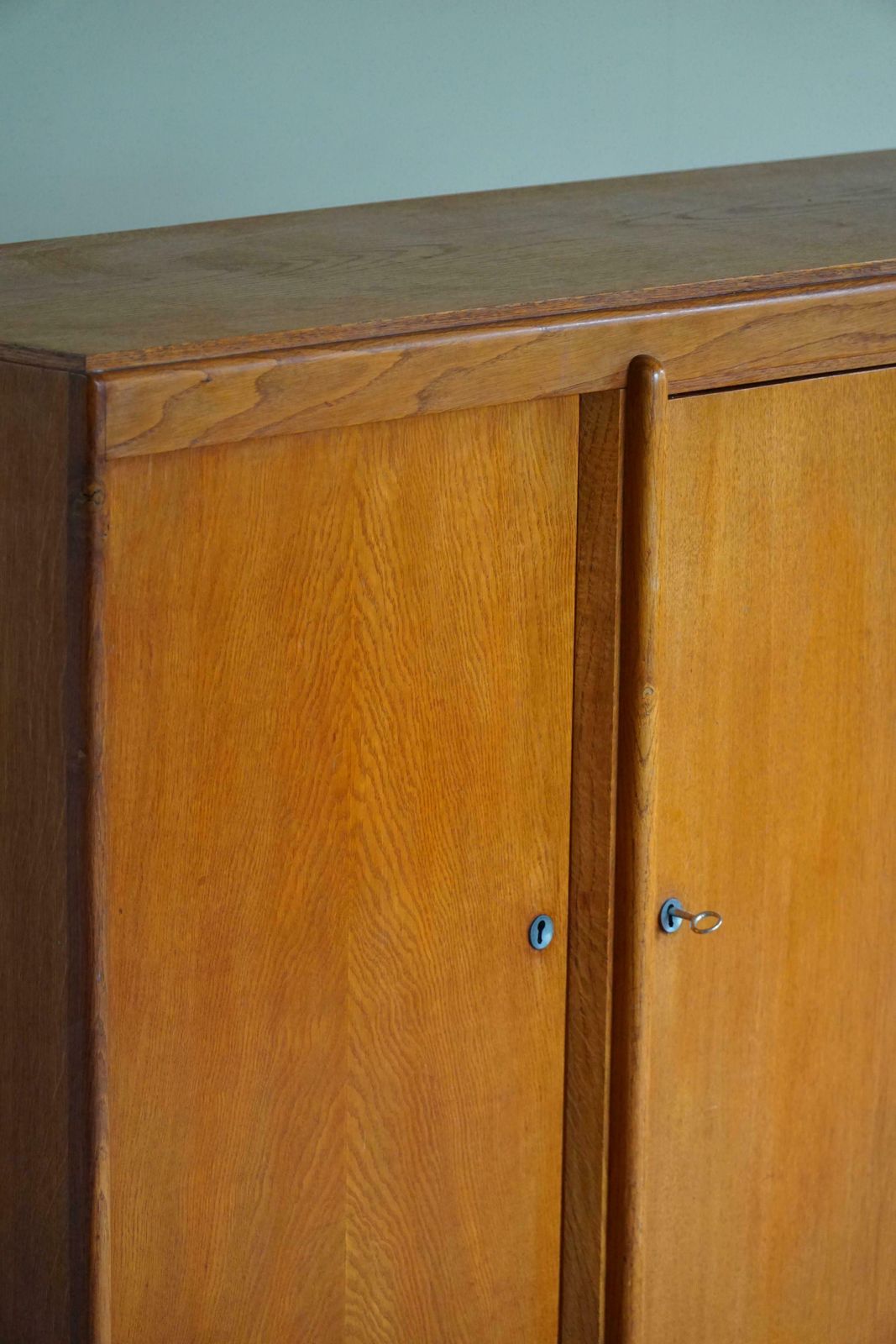 Mid Century Cabinet / Sideboard In Teak & Oak, Danish Cabinetmaker, 1960s photo vintage