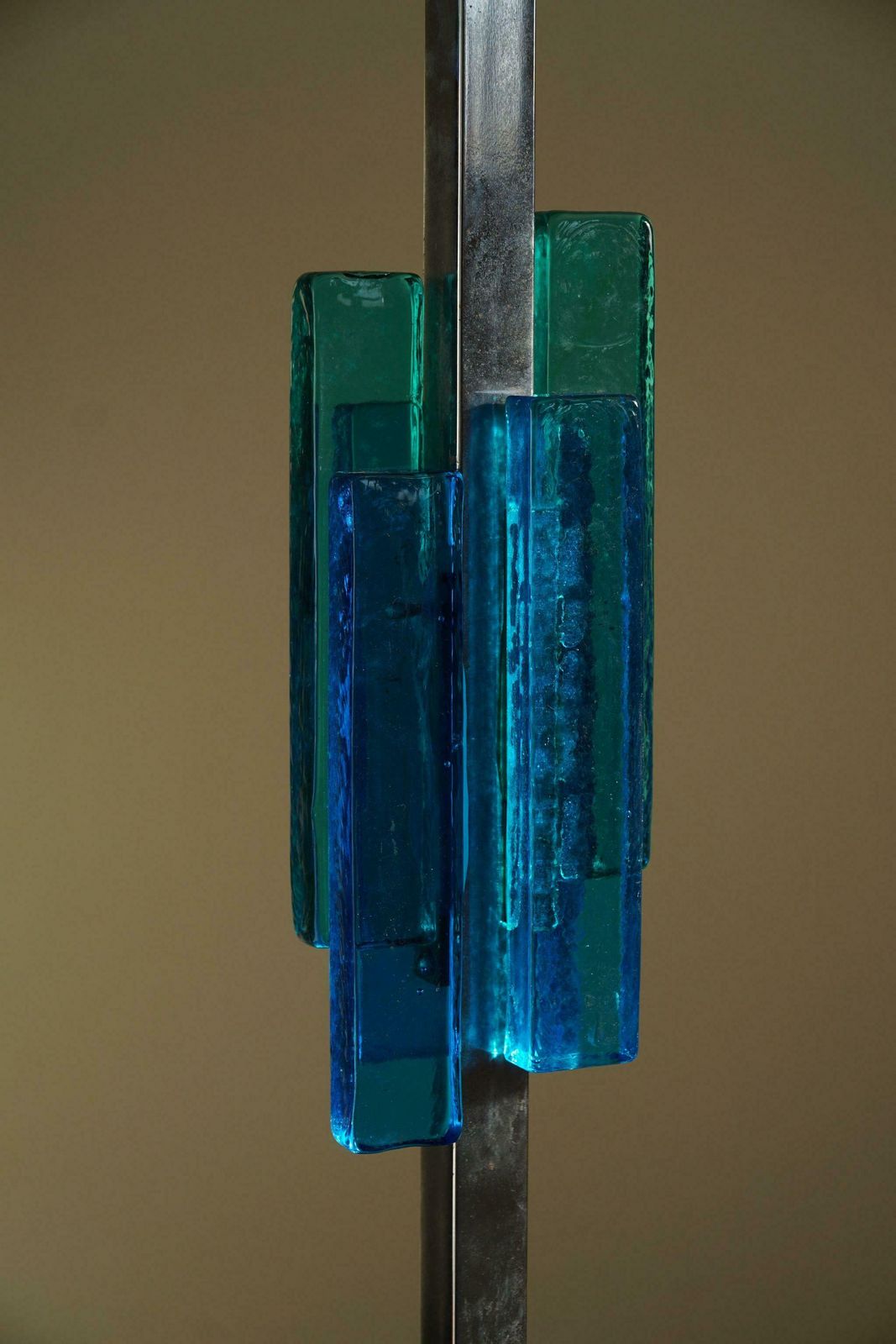 Svend Aage Holm Sørensen Table Lamp, Metal & Glass, Danish Modern Design, 1960s photo 1033.0