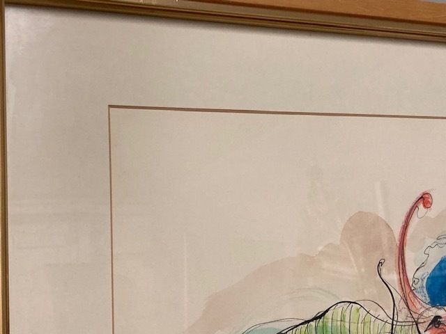G. Lizzini Watercolor And Ink Painting Signed 20th Century Contemporary Art photo 301.6