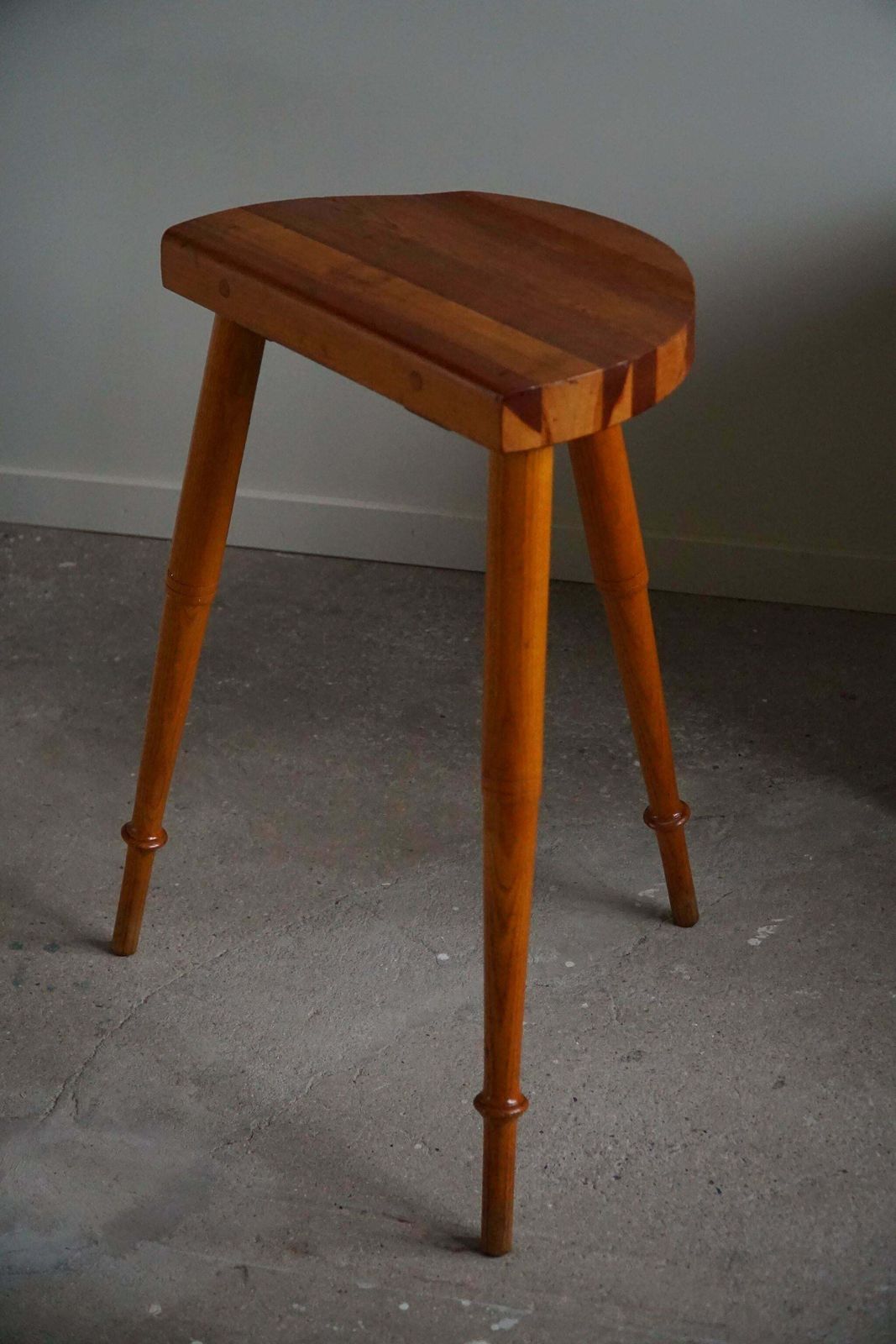 Tall Tripod Stool In Solid Pine, By A Danish Cabinetmaker, Mid Century, Ca 1960s £495.99 photo buy