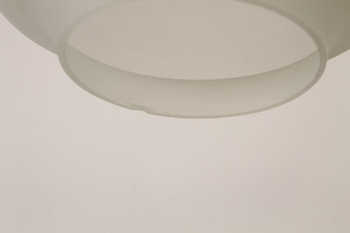 Pair Of Lamps From The 70s. Modern Design Steel And Glass Restored! Vintage photo vintage