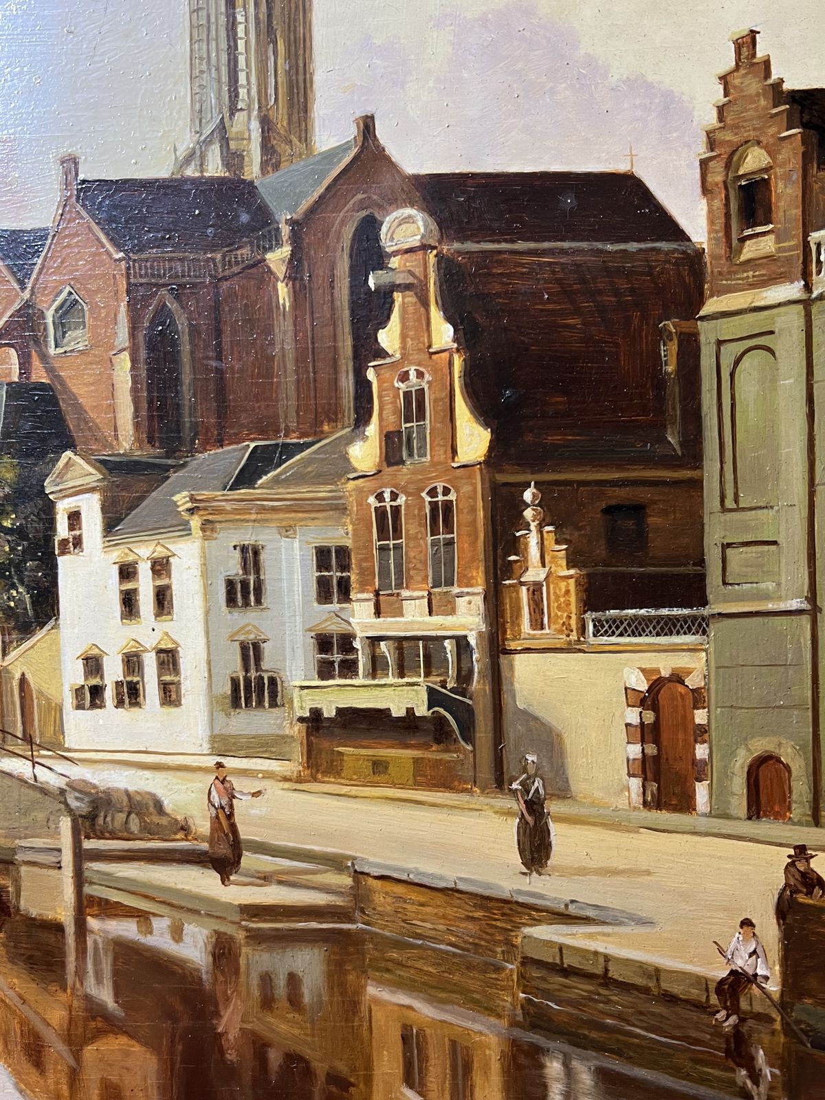 20th Century Dutch School After Johannes Vermeer 'View Of Delft' Oil Painting photo 1875.0