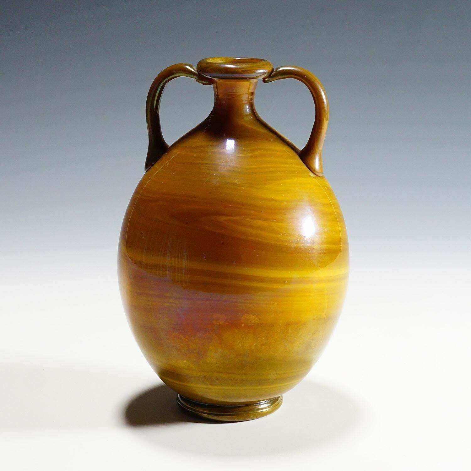 Vetro Calcedonio Vaas Van Napoleone Martinuzzi Voor Venini Murano, Ca. Jaren 1930