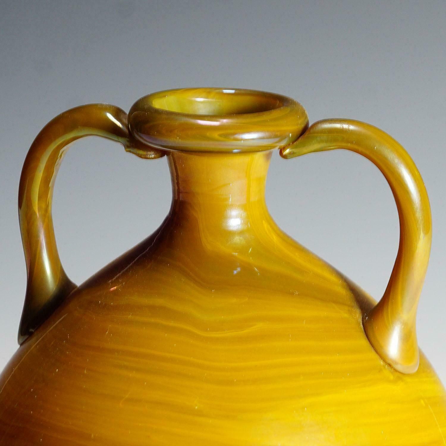 Vetro Calcedonio Vase By Napoleone Martinuzzi For Venini Murano, Ca. 1930s photo for sale