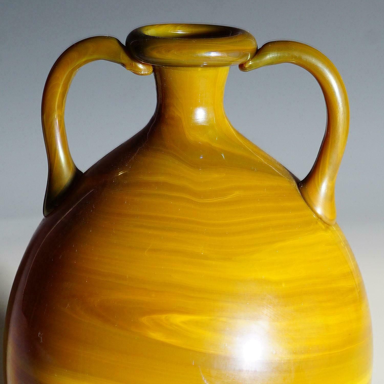 Vetro Calcedonio Vase By Napoleone Martinuzzi For Venini Murano, Ca. 1930s photo vintage