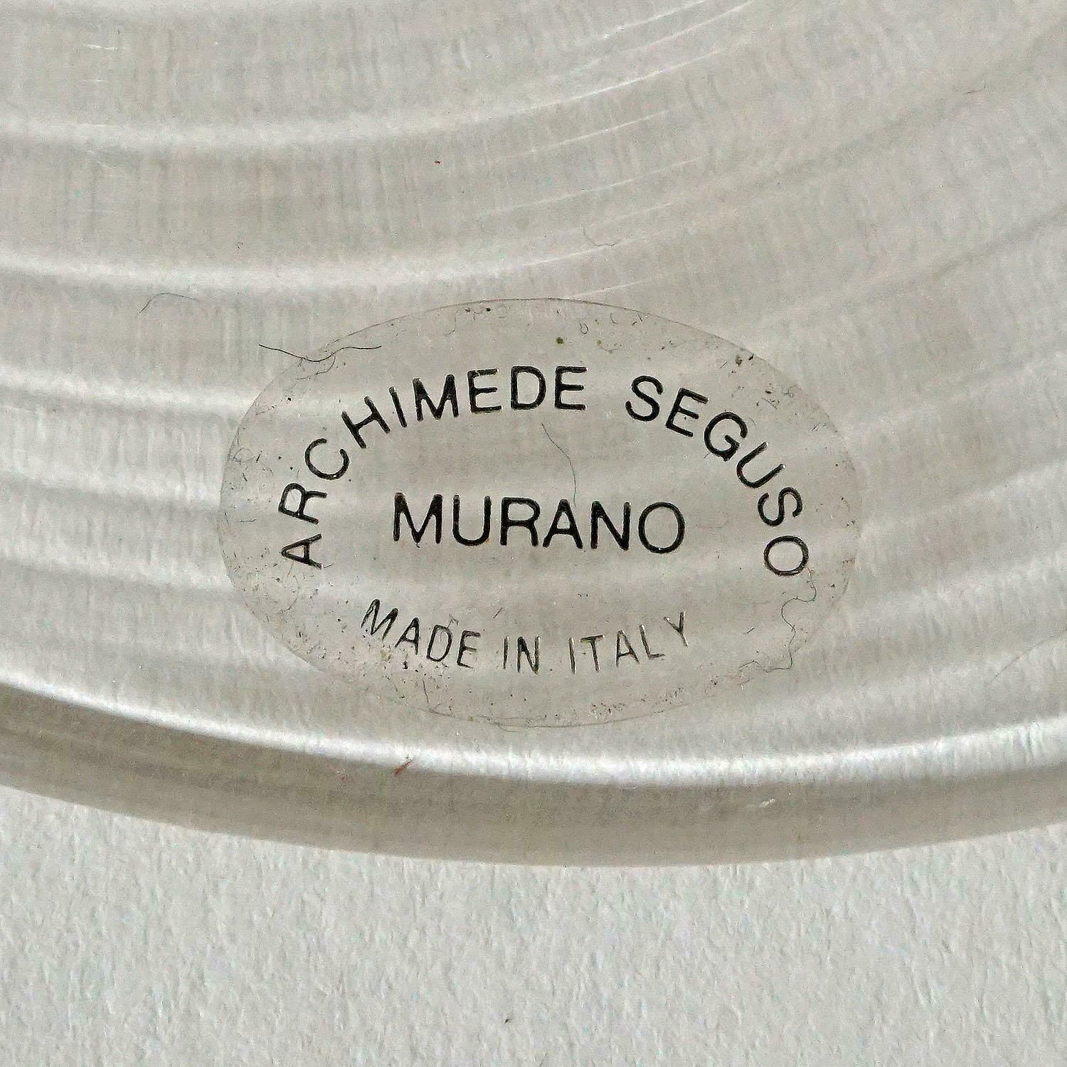 Archimede Seguso Glazen Kandelaar Met Dolfijn, Ca. Jaren 1960 photo vintage