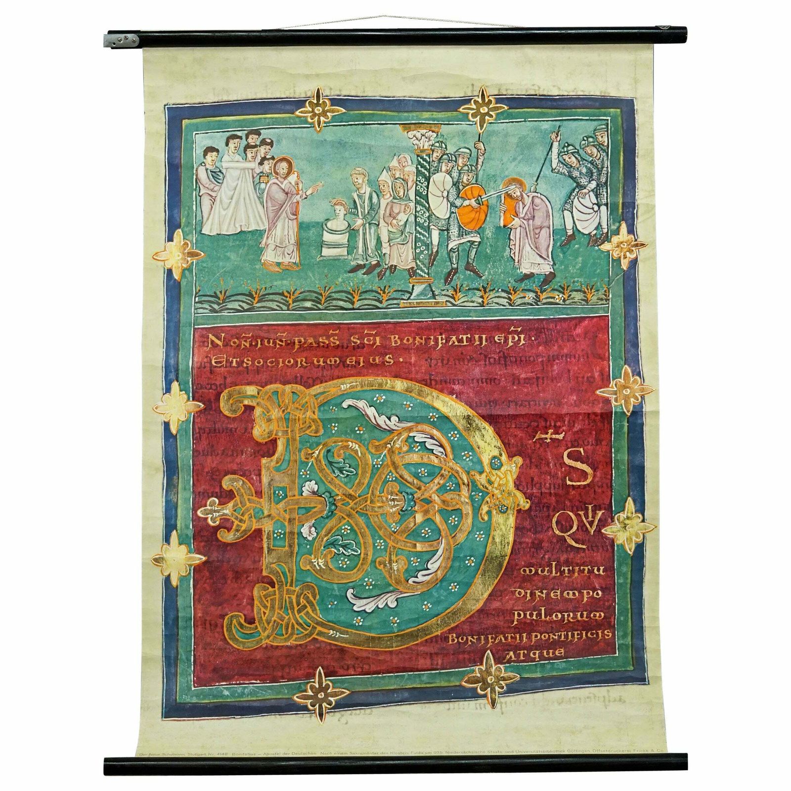 Religieuze Muurgrafiek – Sint Bonifatius, Christelijk Missionaris En Kerkhervormer