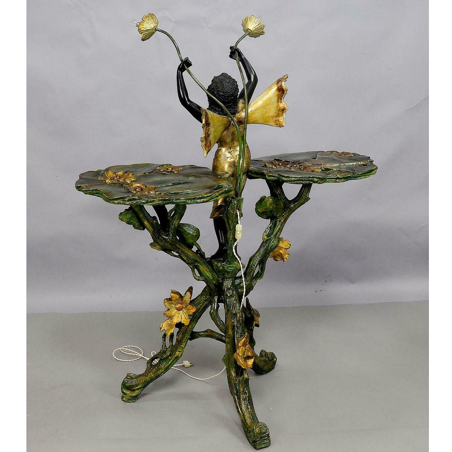 19th Century Venetian Grotto Table With Fairy Tale Elf photo vinterior