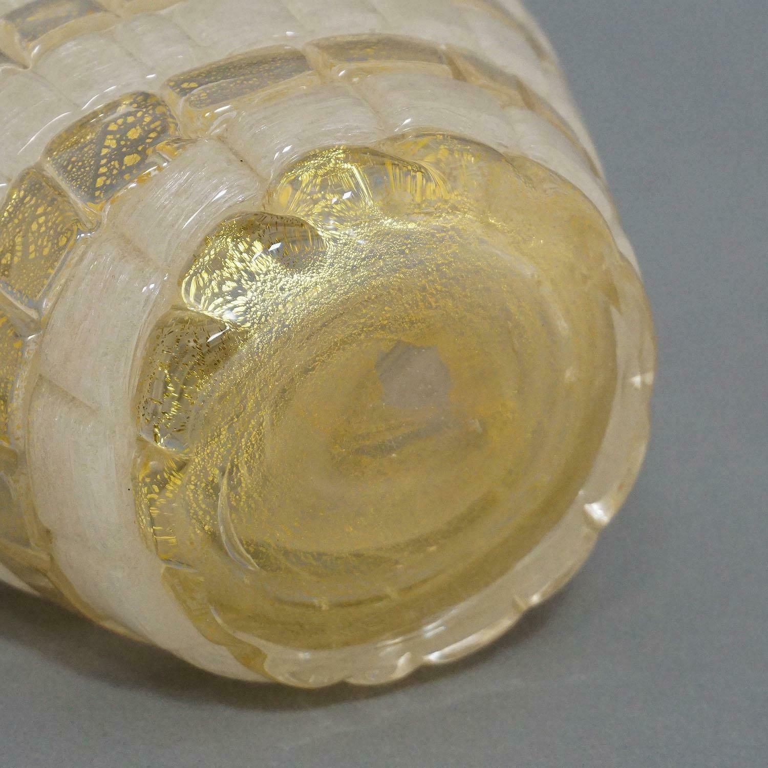 Ercole Barovier For Barovier & Toso Attr. Glass Basket Circa 1940s photo buy