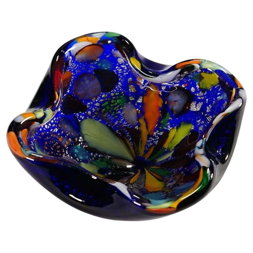 Aureliano Toso (Attr.) Murano Art Glass Bowl Circa 1950s