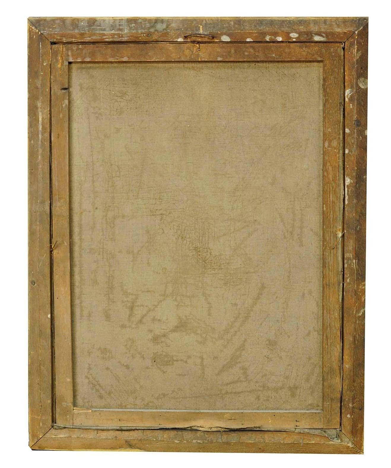 Unknown, Oil On Canvas Painting Angel With Sleeping Child photo 2292.0