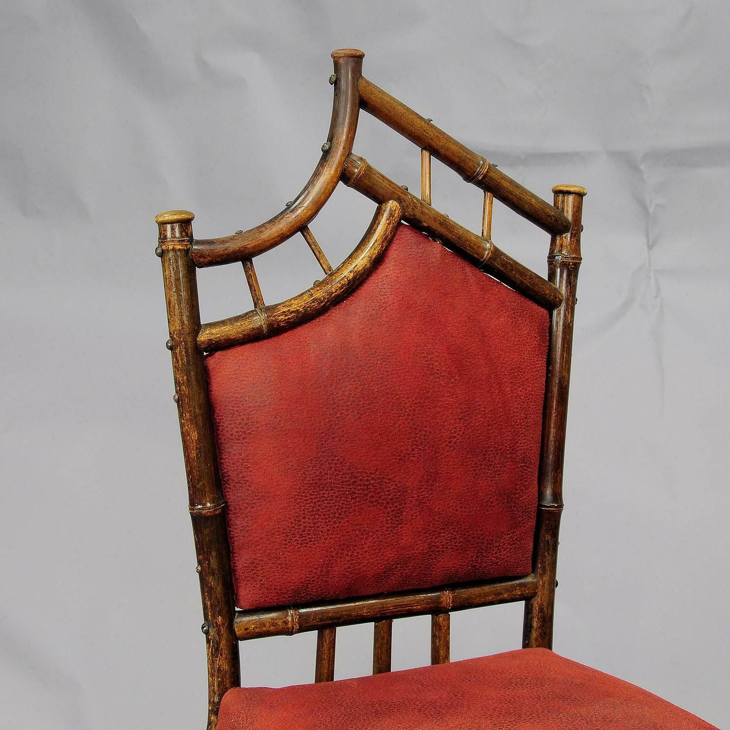 photo vinterior Asian Inspired Set Of Bamboo Furniture Ca. 1930s