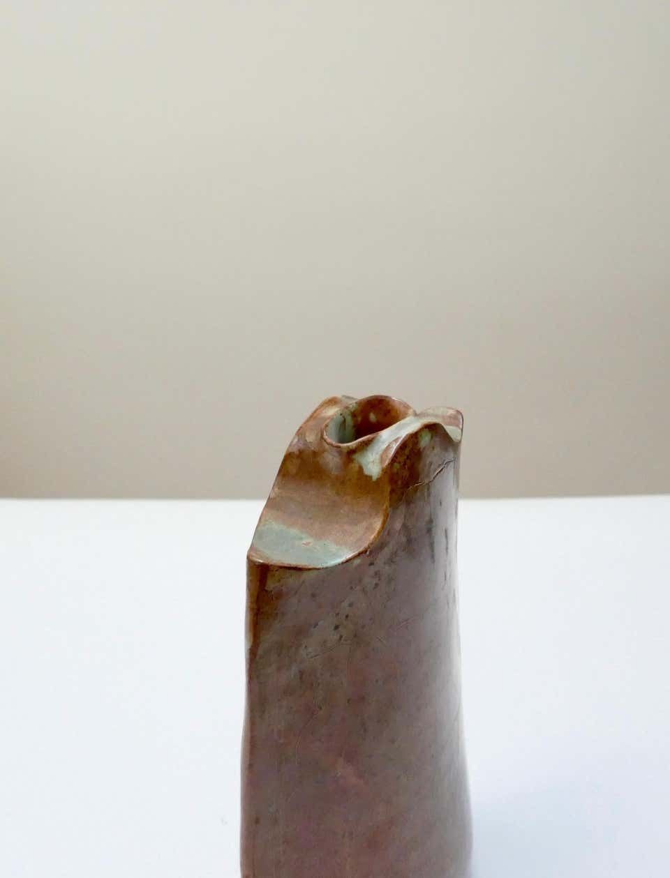Mid Century Sculptural Terracotta Vase, France photo 860.0
