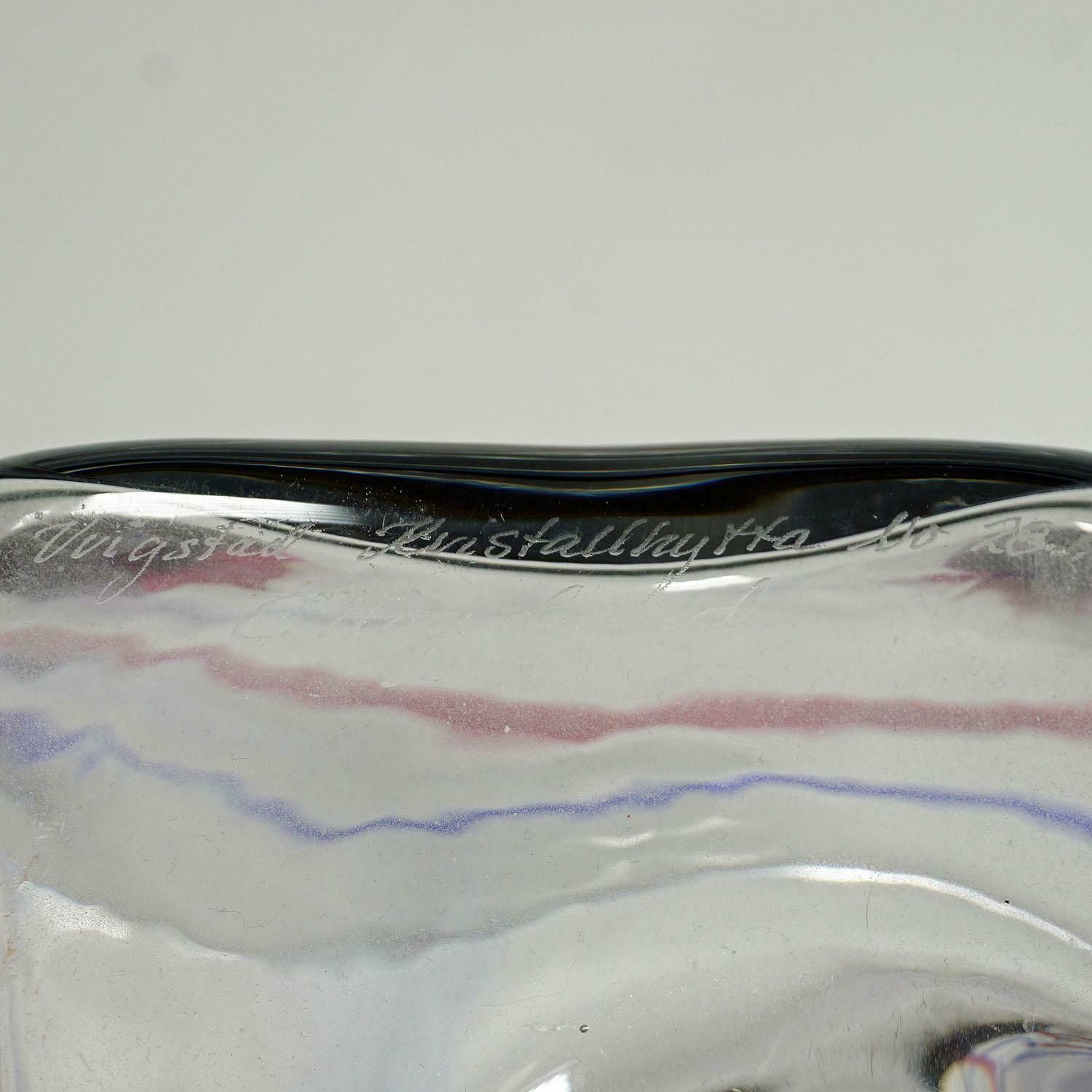 photo furniture Art Glass Vases By Erick Hoeglund For Vrigstad Glassworks Ca. 1980s