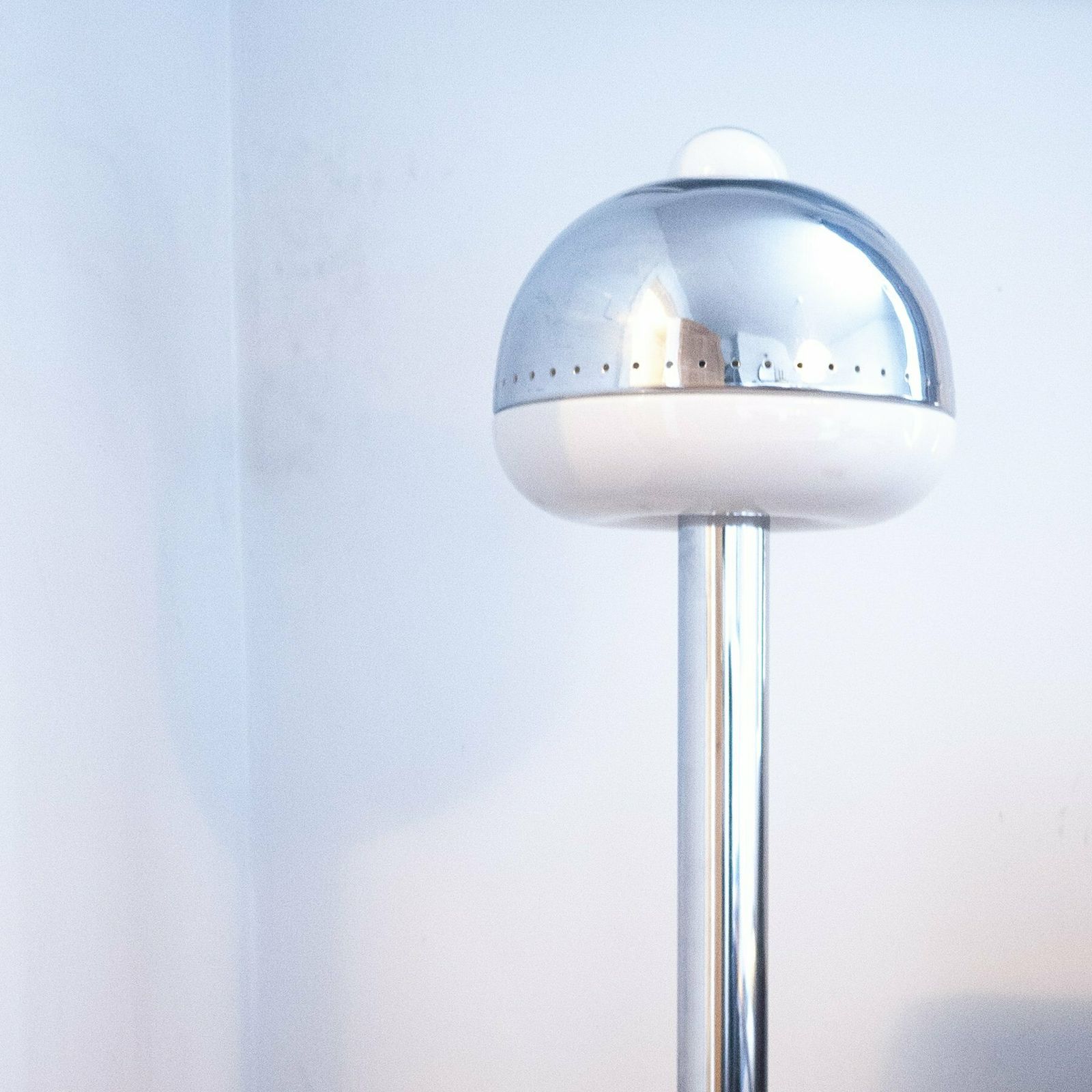 Lighting Pair Of Italian Space Age Mushroom Lights By Goffredo Reggiani By Reggiani Illuminazione, 1970s photo