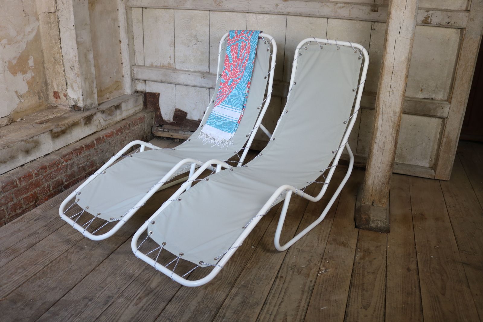 Garden Loungers 1950s Rocking Pool Lounger photo Garden Furniture