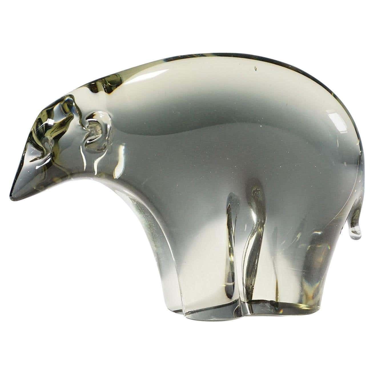 Sculpture Of A Ice Bear Designed By Livio Seguso Ca 1970s