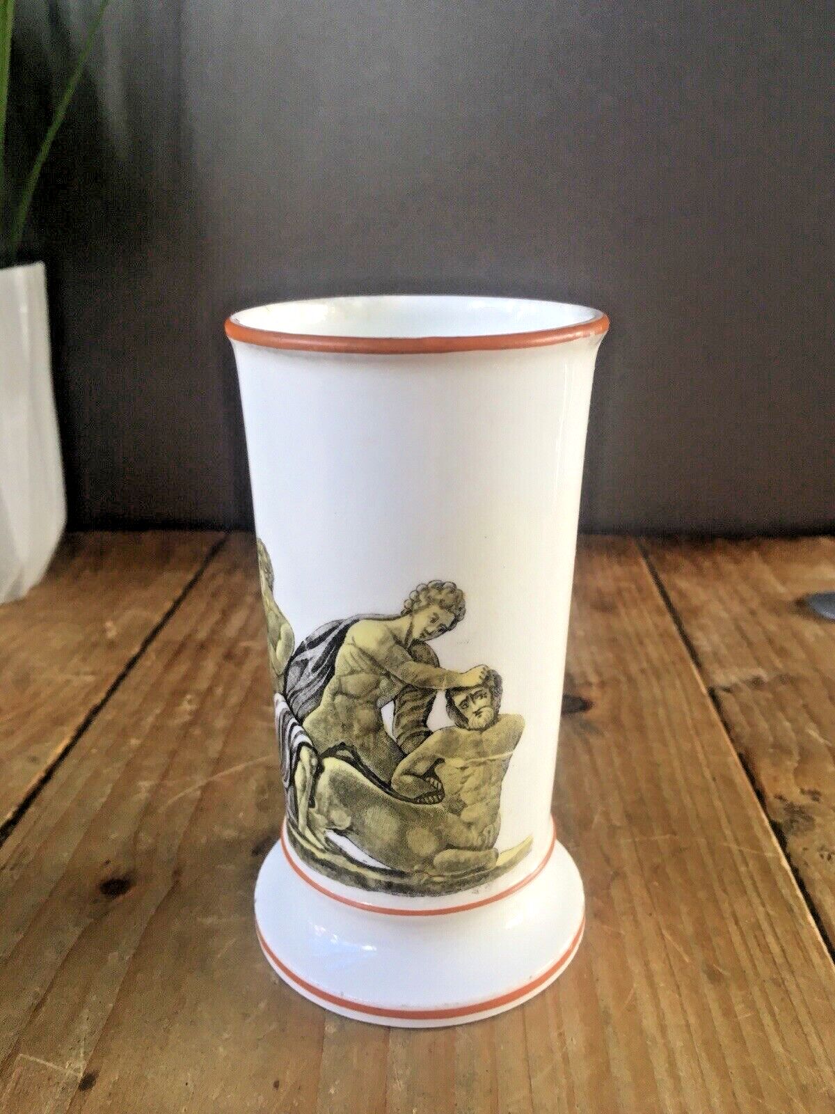 Antique Greek Mythology Lapiths & The Centaurs Battle Neoclassical Spill Vase photo 50.0