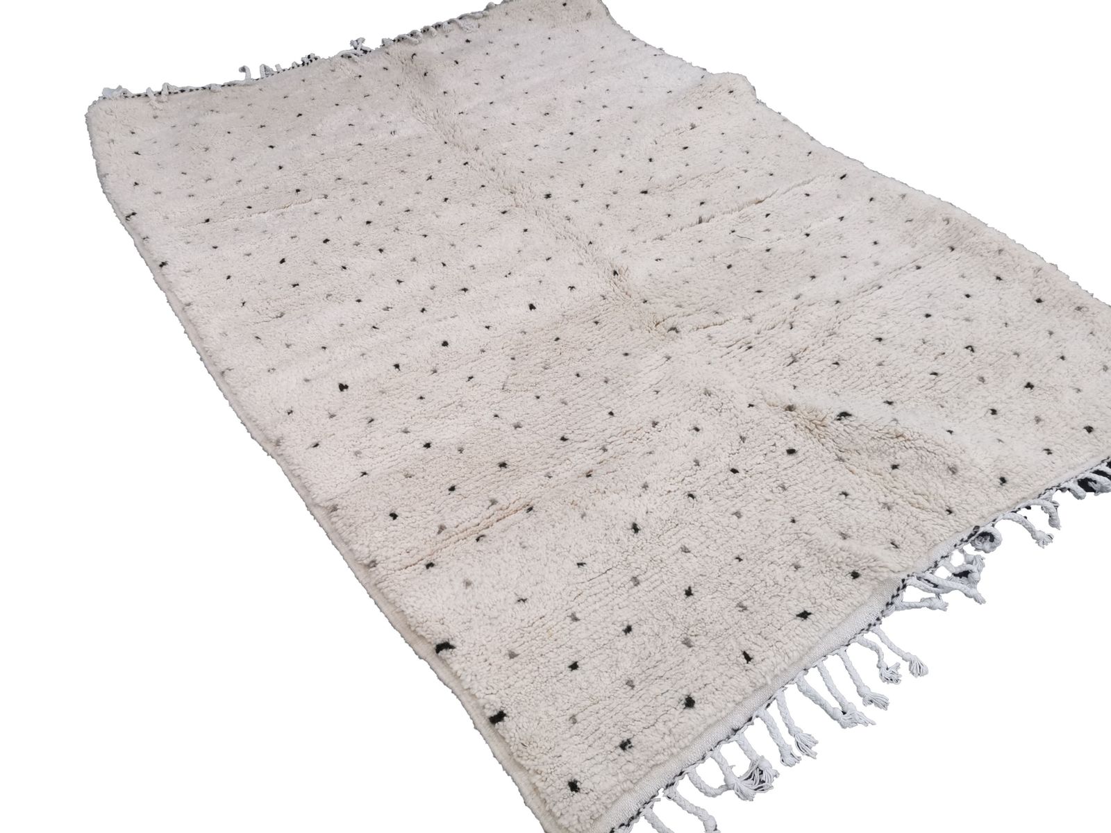 No Custom Fee. 7.2x5.2 Ft/ Large Cream Handmade Moroccan Beni Ouarain Rug Berber Carpet. Natural Wool 220x160 photo Textiles
