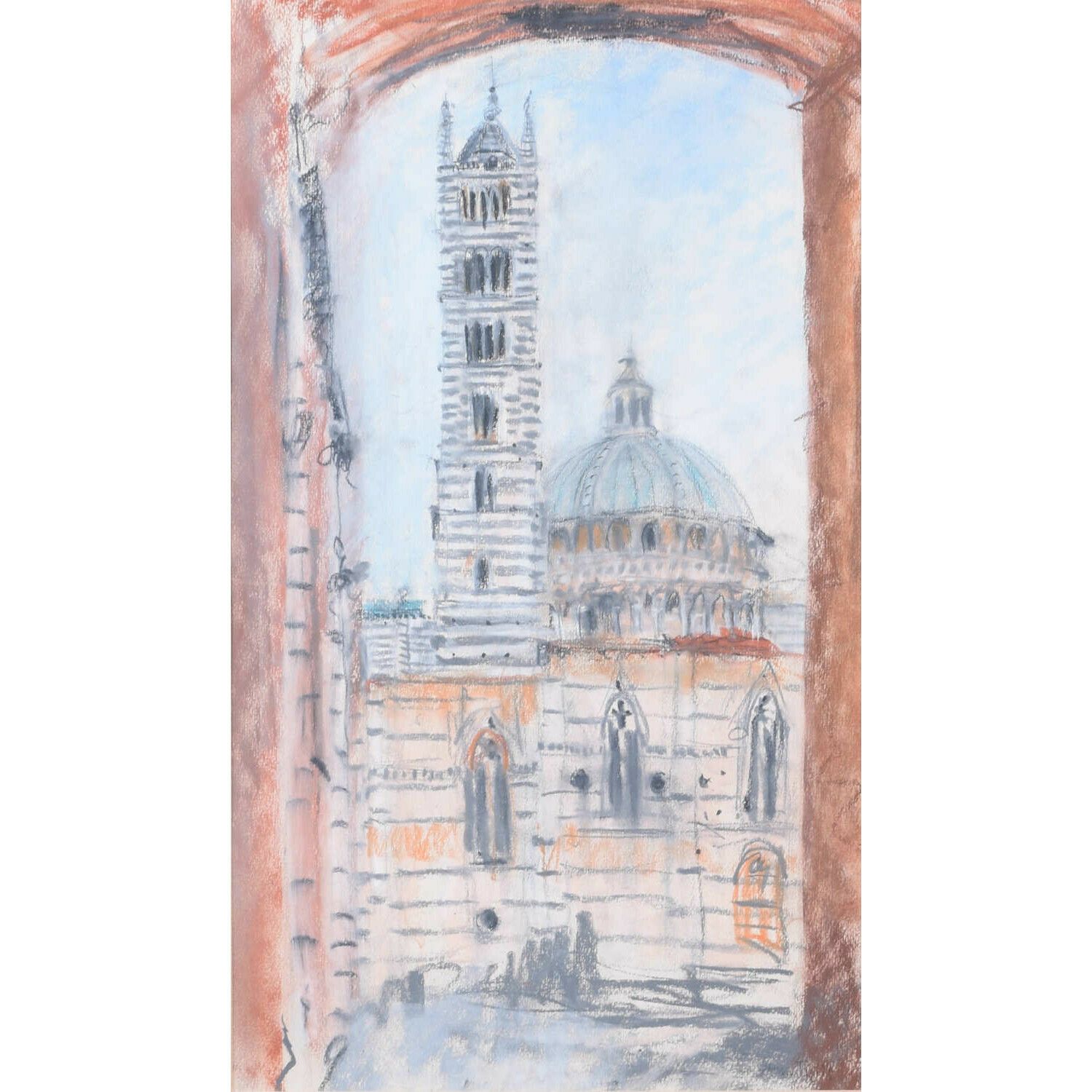 Selina Thorp (Born 1968) View Through An Archway, Sienna (1993)