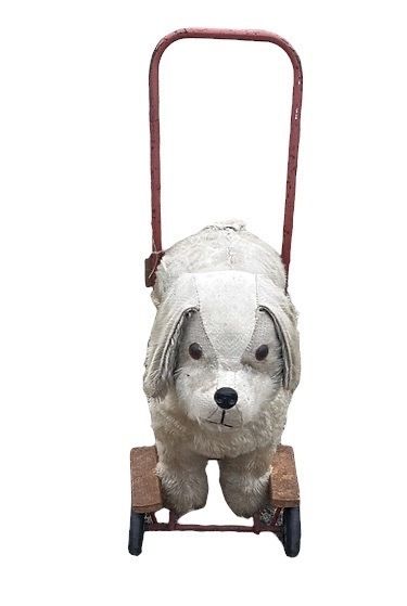 Vintage 'Pedigree Soft Toys Ltd ' Ride/Pushalong Dog On Wheels photo buy